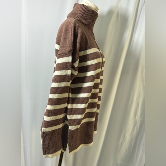 Line & Dot NWT brown super soft turtleneck sweater size small Revolve - Picture 5 of 13